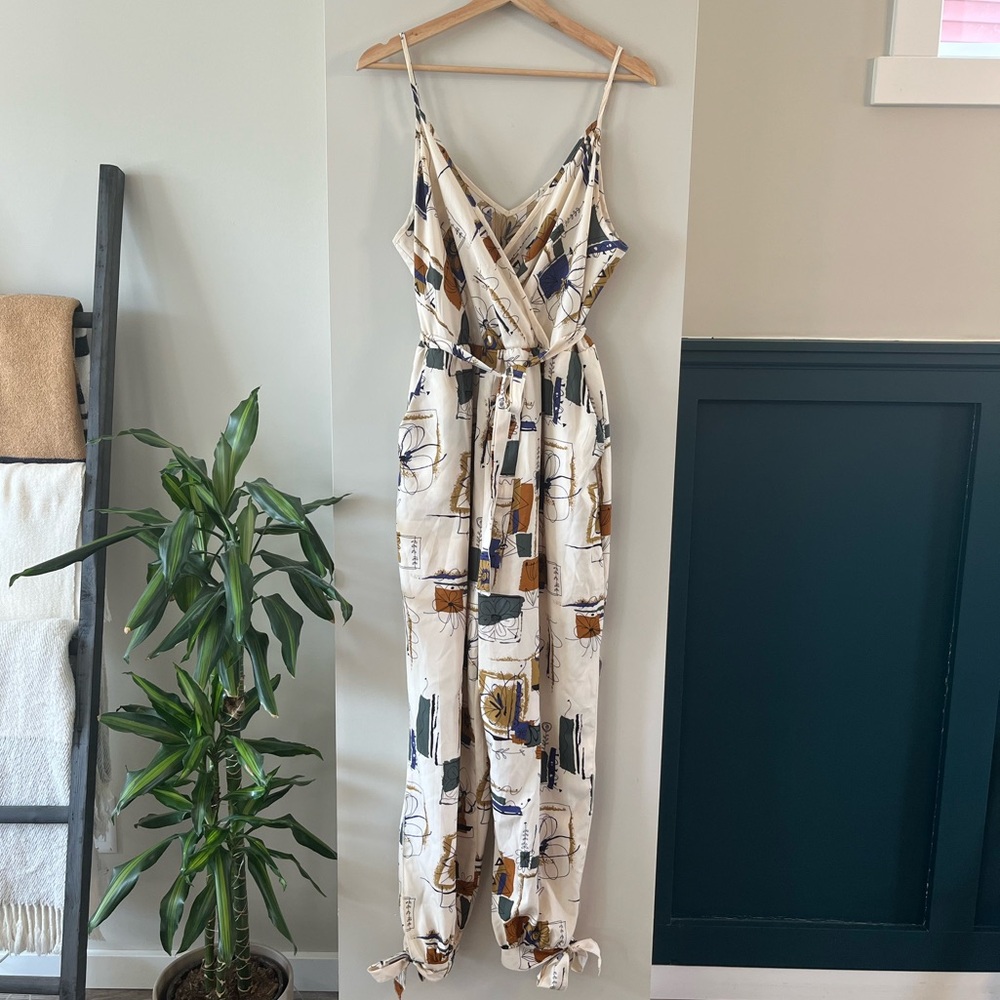 Abstract Print Jumpsuit